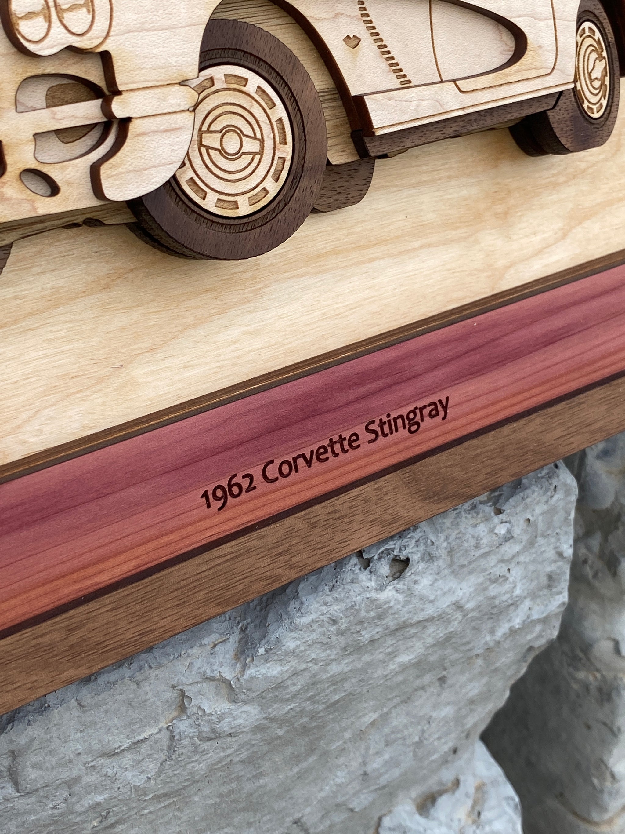 1962 Corvette Wood Plaque – W.K. Wilson
