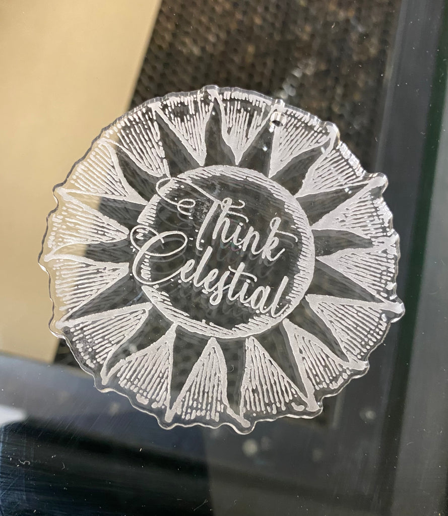 Think Celestial Acrylic Ornament