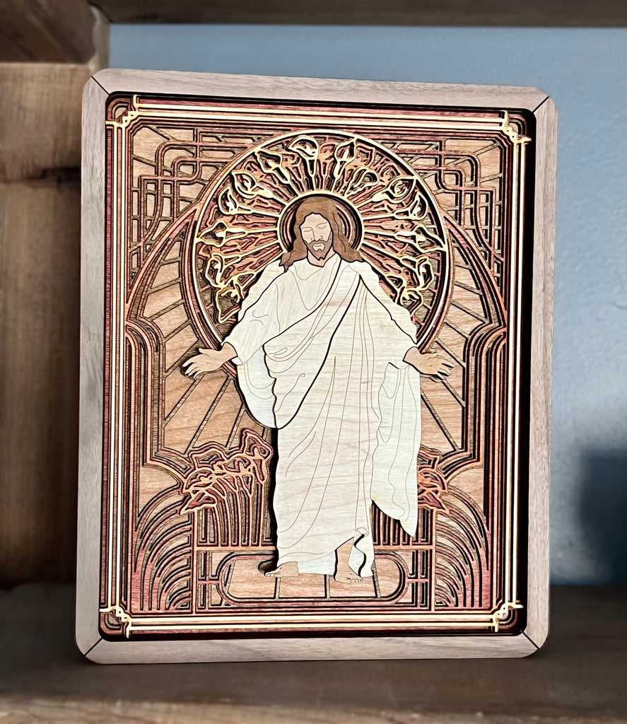 Christ: Consider the Lilies Wood Plaque