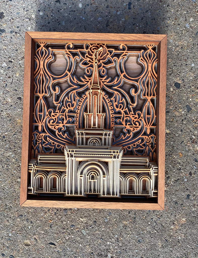 Sacramento California Layered Wood Plaque