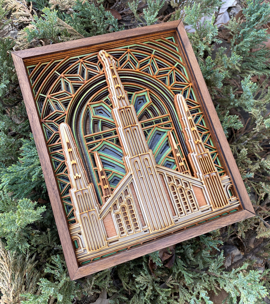 Manila Philippines Layered Wood Plaque